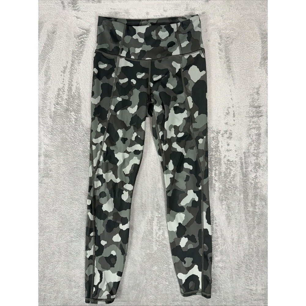 Athleta Leggings Size XS Women's Green Lighting Camo 7/8 Tight Athleisure